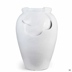 Tea Garden Fountain -Plant Sales Shop Pottery PacHome TeaGardenFountain White